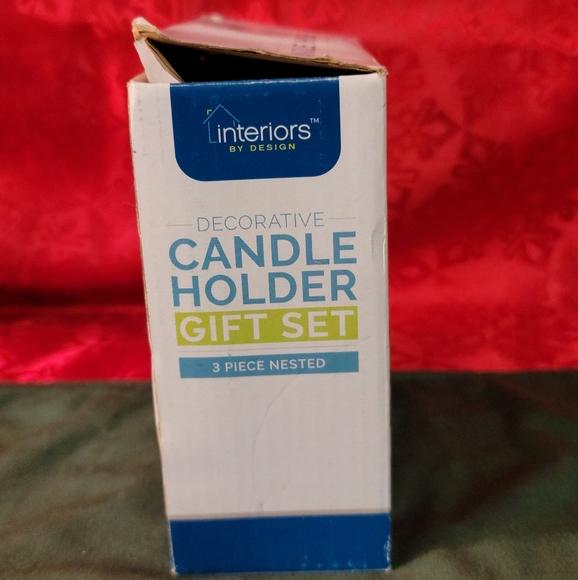 BNIB Candle Holder 3 Piece Nested Interiors Decorative Set - Picture 8 of 12
